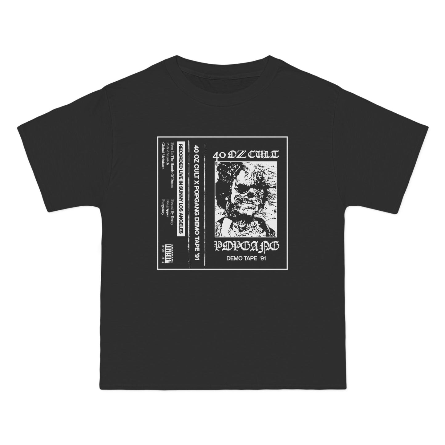 40OZ x POPGANG DEMO TAPE TEE